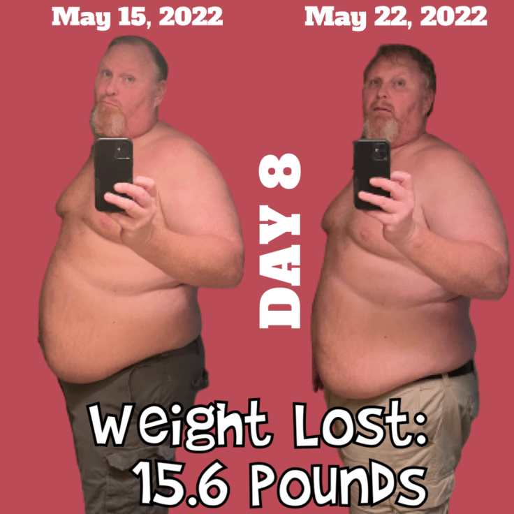 Day 8 Weigh In…