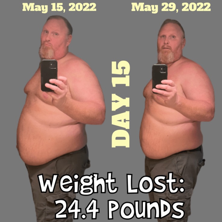 Day 15 Weigh in…