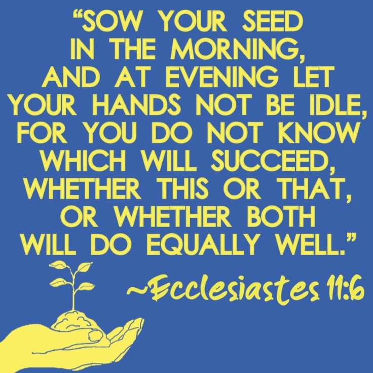 God might bless this endeavor OR the next…OR BOTH! Stand firm in your faith, keep you head down, and put in the&nbsp;work!