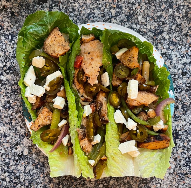 Grilled Chicken Fajita Lettuce Wraps! Yummy!!!